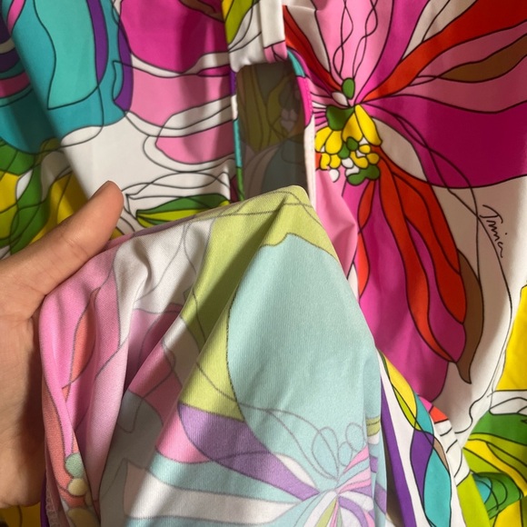 Trina Turk Kaleidoscope Floral Tunic Cover Up in Multi - Picture 15 of 16
